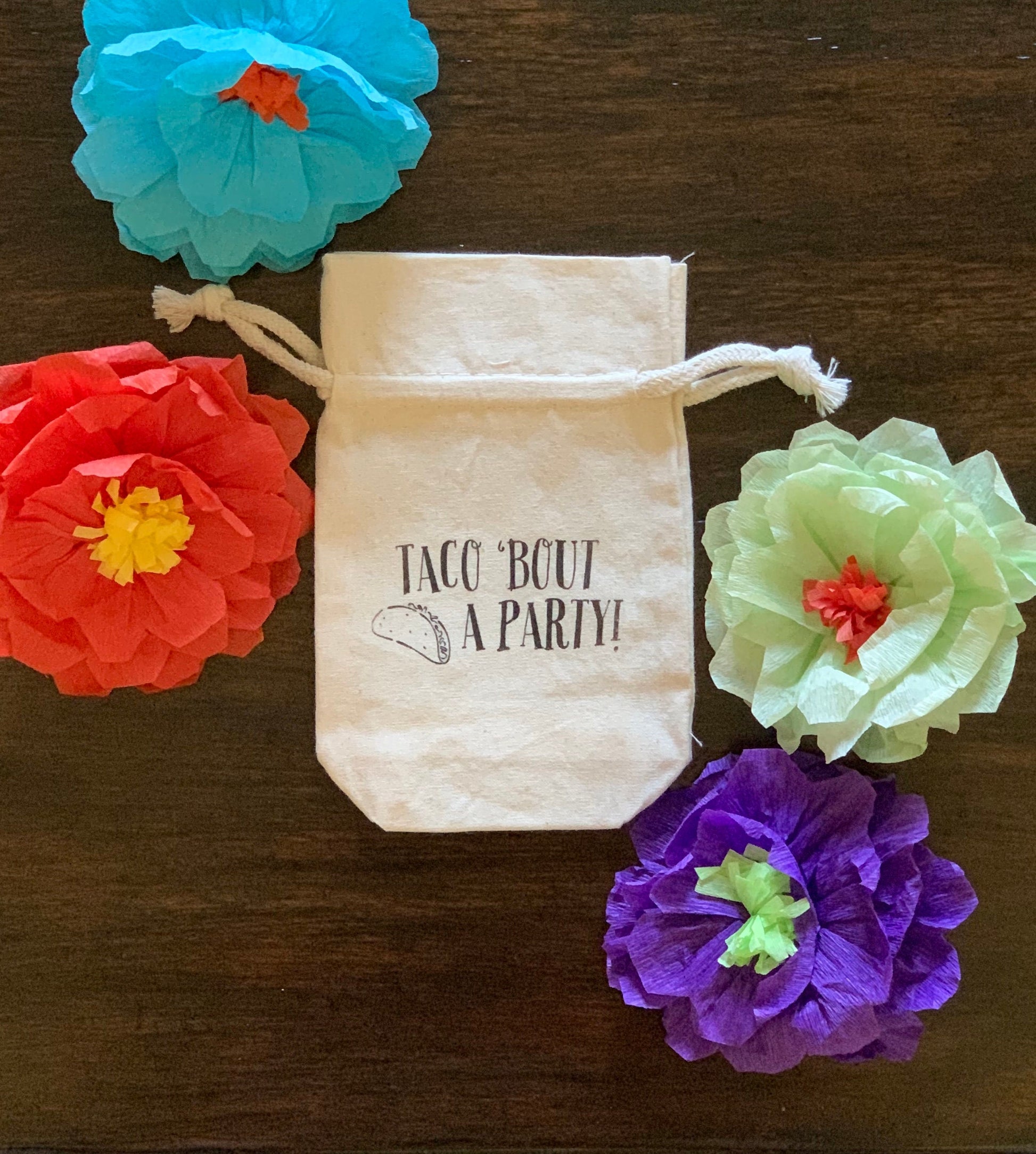 Taco 'Bout a Baby - Taco 'Bout a Party - Taco Fiesta Themed Party - Cup Sleeves, Cups, Lids, Stirrers, Cotton Bags - FREE SHIPPING!