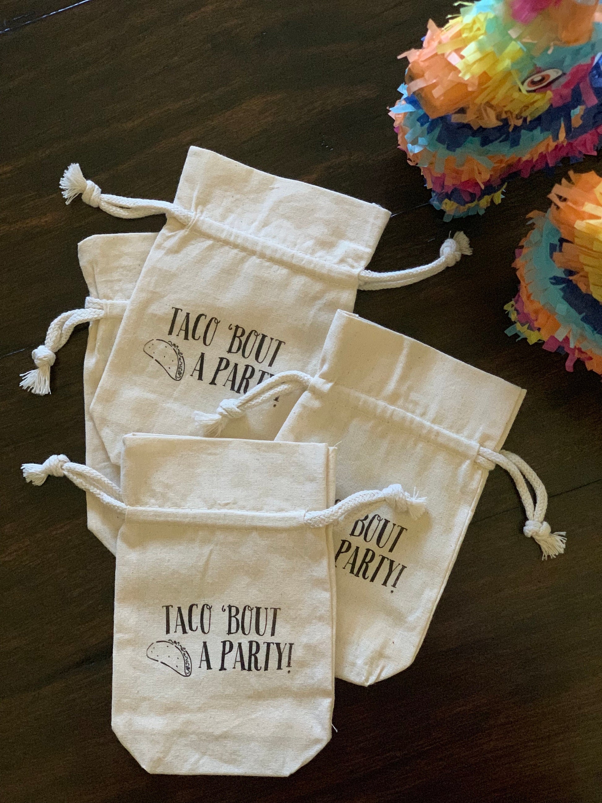 Taco 'Bout a Baby - Taco 'Bout a Party - Taco Fiesta Themed Party - Cup Sleeves, Cups, Lids, Stirrers, Cotton Bags - FREE SHIPPING!