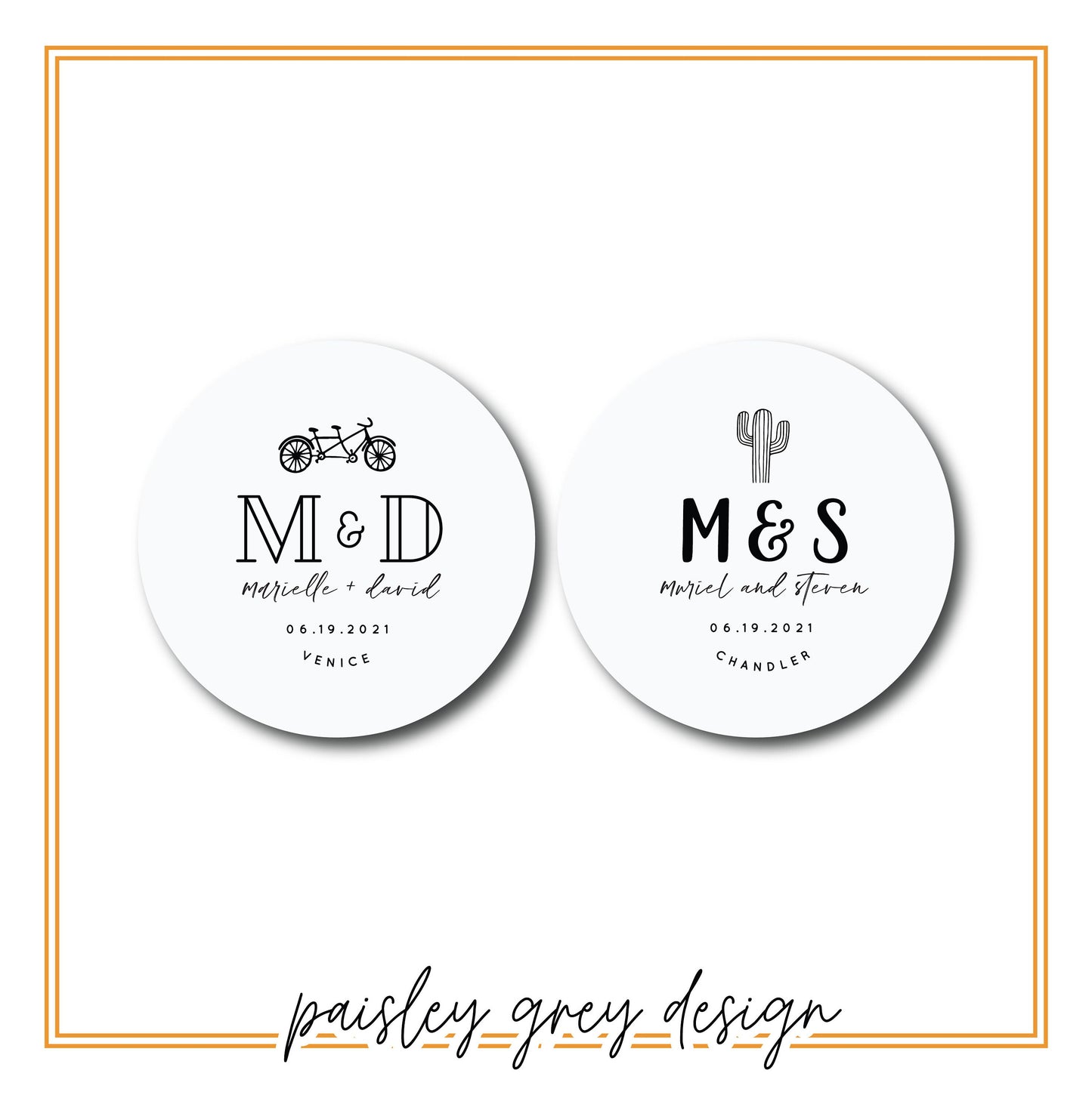 Custom Heavy Pulpboard (2mm THICK) Heavy Disposable Paper Coasters - Choose Your Design - FREE U. S. SHIPPING
