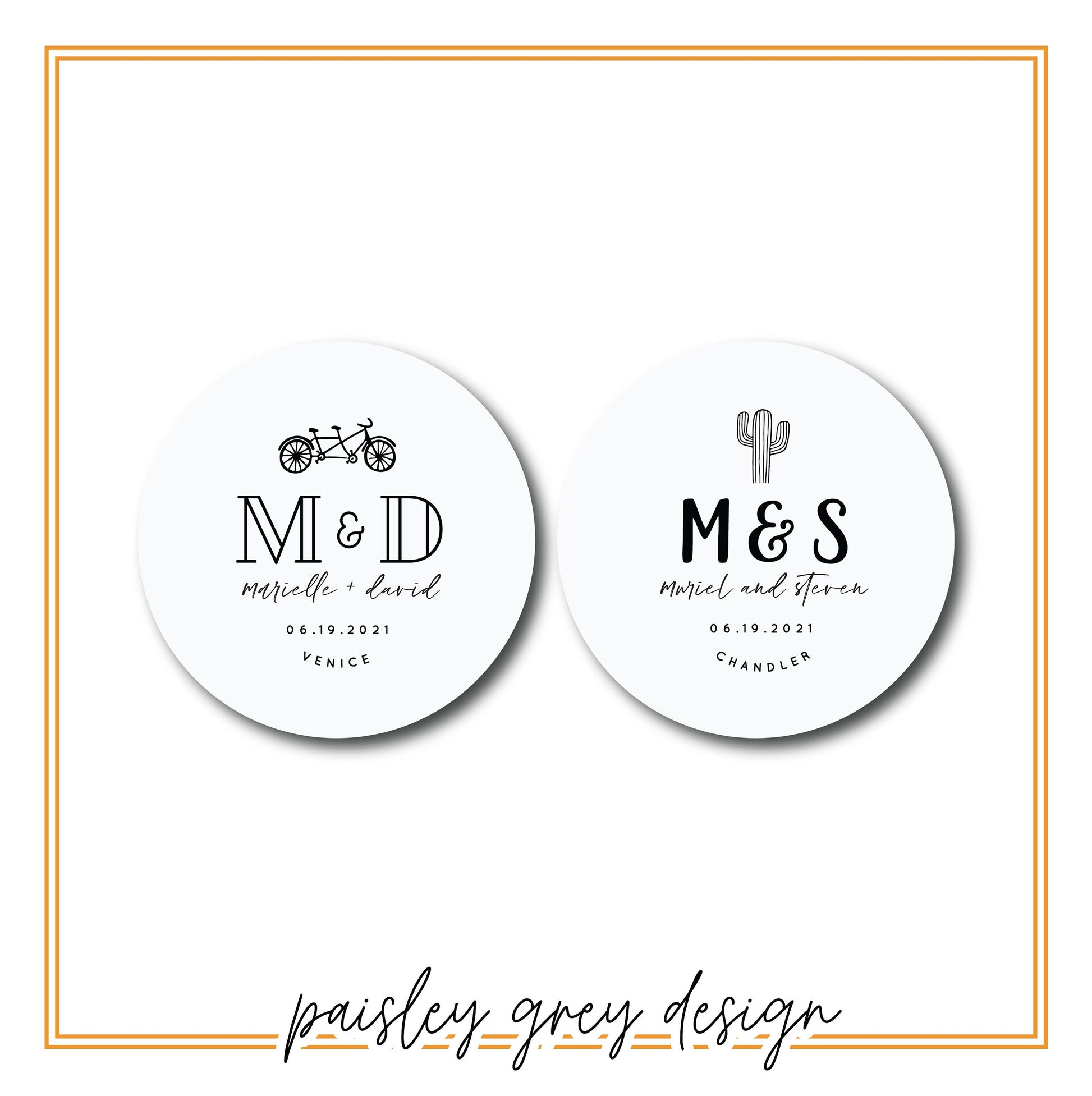 Custom Heavy Pulpboard (2mm THICK) Heavy Disposable Paper Coasters - Choose Your Design - FREE U. S. SHIPPING