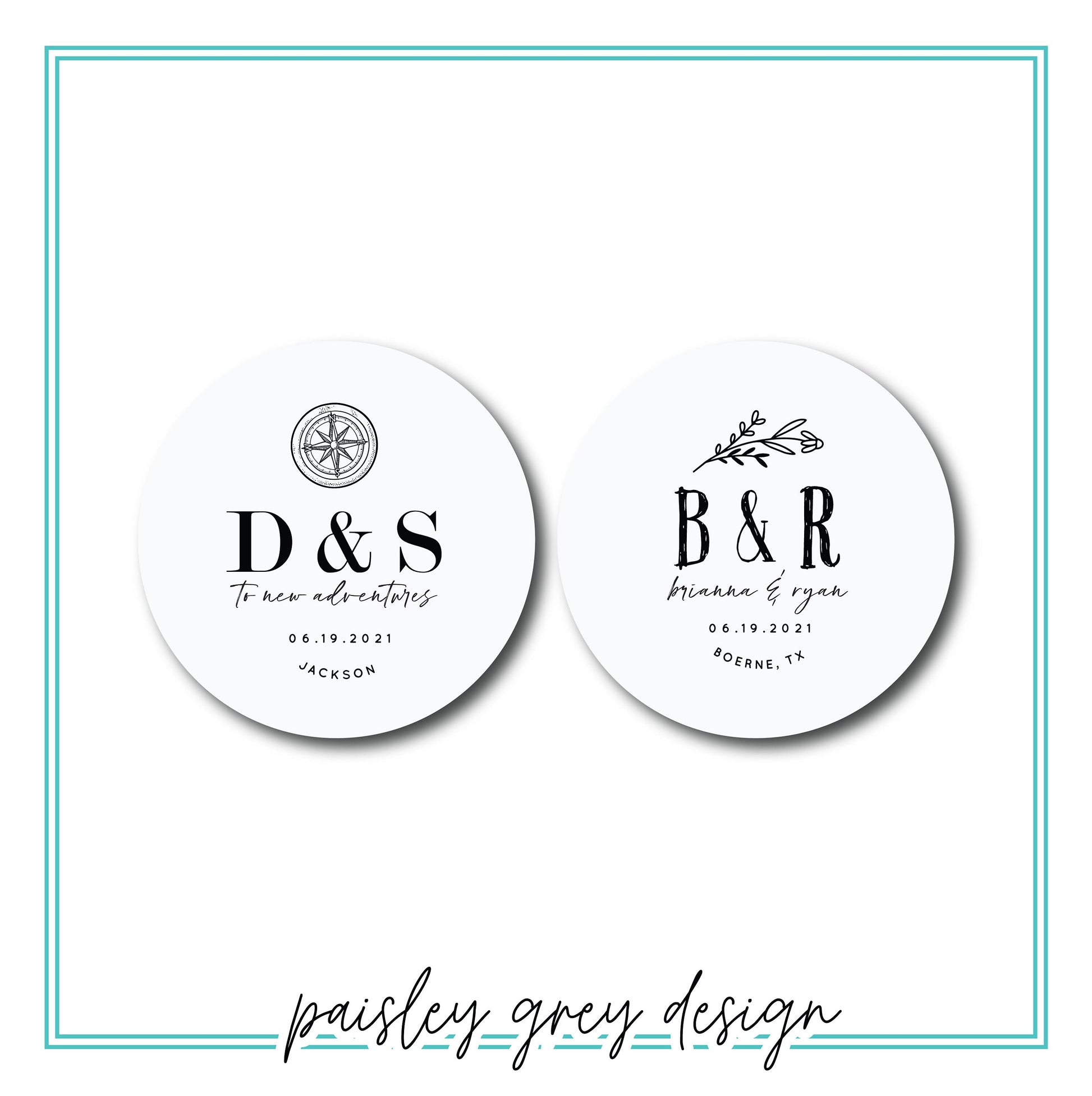 Custom Heavy Pulpboard (2mm THICK) Heavy Disposable Paper Coasters - Choose Your Design - FREE U. S. SHIPPING