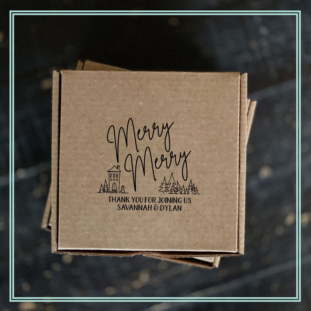 Custom Printed Mini Pizza Boxes 4.5 x 4.5 x 1 - Gift Card Size Box - Heavy Brown Kraft - Custom Graphic - Holiday Bake Gifting or Weddings