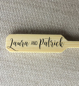 Bamboo Allergy Pointed Picks Markers - Allergy - Dairy - Gluten - Nut - Egg - Printed in Black Ink - Quick Ship - Two Sizes Available