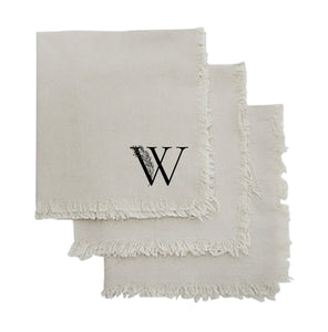 Personalized 16 Inch Linen Frayed Edge Napkin - Shop Design Choice - FREE U. S. SHIPPING