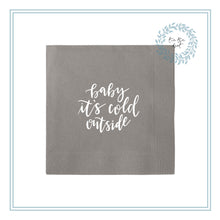 Load image into Gallery viewer, CUSTOM Printed Foil or Ink Printed Cocktail Napkins - Choose Graphic or Font - Your Choice of Napkin &amp; Foil Color - FREE U. S. SHIPPING