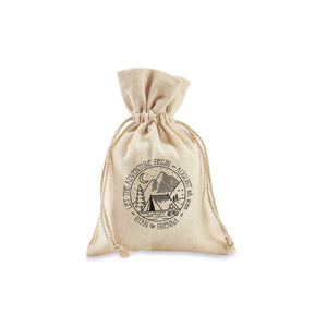 FREE U. S. SHIPPING Custom Coffee Tea Premium Favor Cotton Drawstring Bags - Wedding or Shower - Coffee Beans, Ground Coffee, Tea, Candy