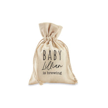 Load image into Gallery viewer, FREE U. S. SHIPPING Custom Coffee Tea Premium Favor Cotton Drawstring Bags - Wedding or Shower - Coffee Beans, Ground Coffee, Tea, Candy