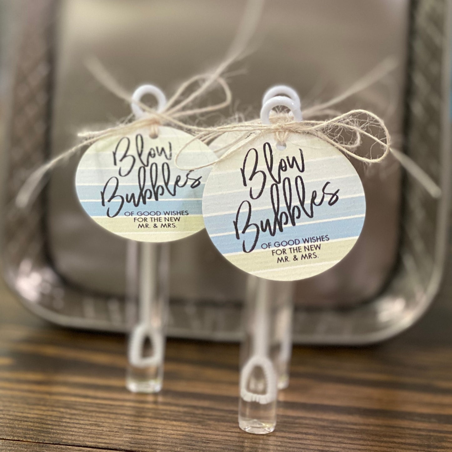 PRINTED TAGS - 49mm Round Two Inch Tags - Printed and Cut - (Plain or Customized) - Jute Included with 100 or More Tags