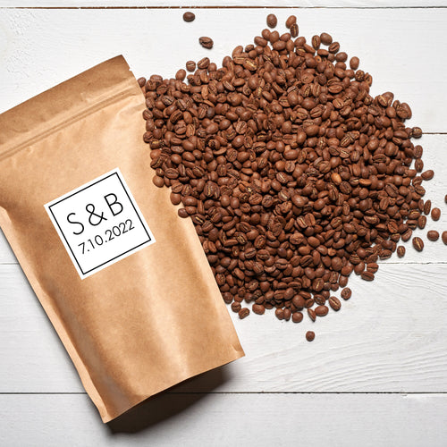 Printed Brown Kraft Label Set - Custom Text Design or Your Graphic