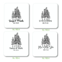 Load image into Gallery viewer, Personalized Heavy Pulpboard (2mm THICK) Custom Disposable Paper Coasters - Mountain Outdoors - Choose Your Design