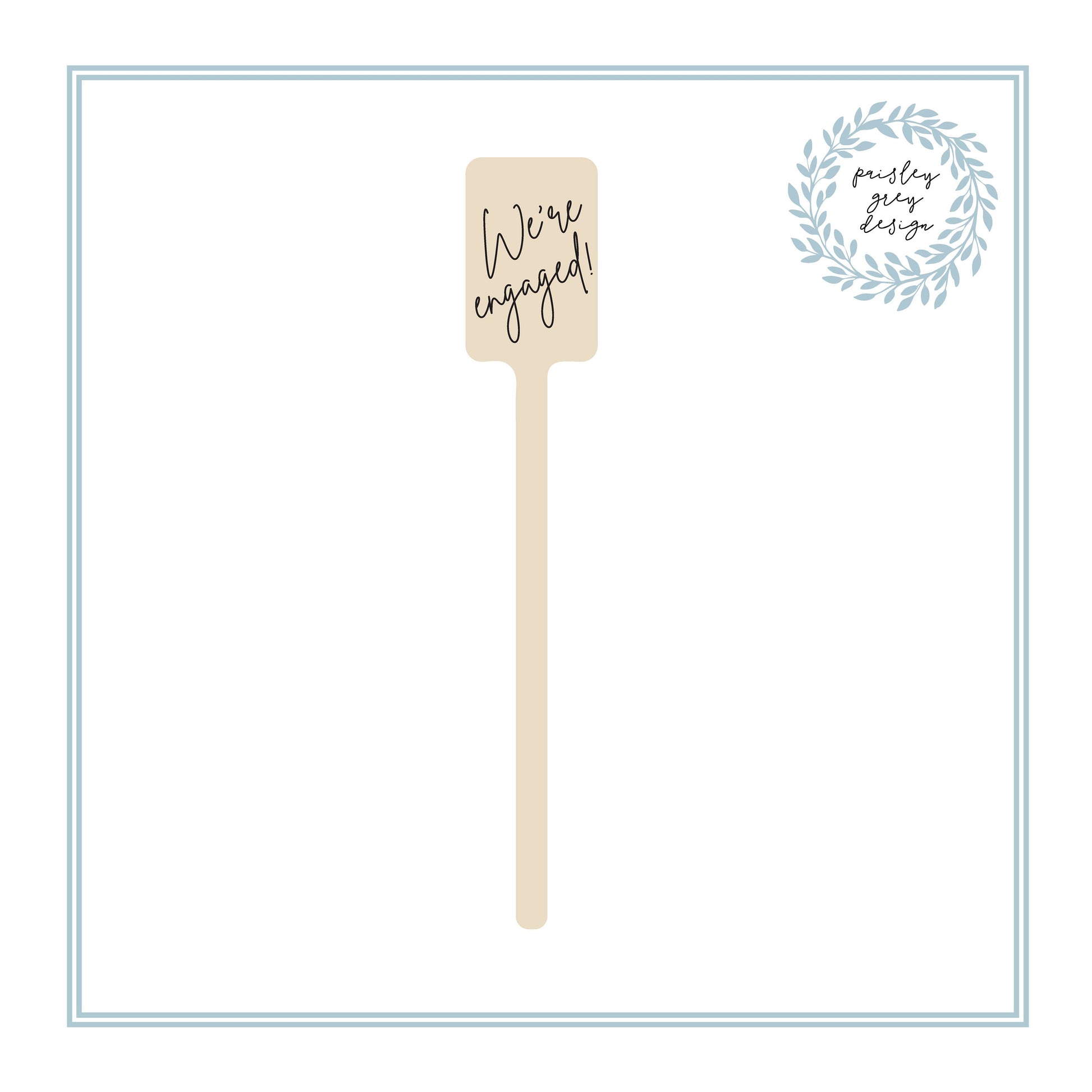 Themed Wooden Drink Stirrers or Cupcake Picks - Wedding - Birthday - Baby - Graduation - Choose Your Design - FREE US SHIPPING