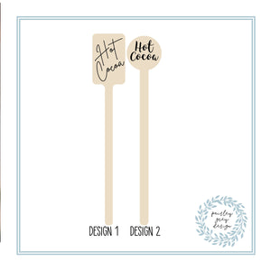 Cocktail Stirrers or Cupcake Picks - Wooden - Choose Your Standard Design - Wedding Birthday Love Everyday - FREE U. S. SHIPPING
