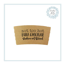 Load image into Gallery viewer, Gift Pack - Holiday - Christmas Corporate Housewarming - Natural Brown Kraft Coffee Sleeves, Holiday Red Cups &amp; Black Lids - Merry Christmas
