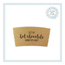 Load image into Gallery viewer, Gift Pack - Holiday - Christmas Corporate Housewarming - Natural Brown Kraft Coffee Sleeves, Holiday Red Cups &amp; Black Lids - Merry Christmas
