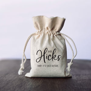 FREE U. S. SHIPPING Custom Coffee Tea Premium Favor Cotton Drawstring Bags - Wedding or Shower - Coffee Beans, Ground Coffee, Tea, Candy