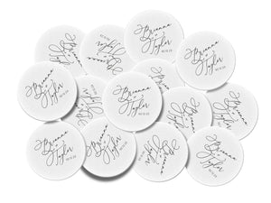 Personalized Heavy Pulpboard (2mm THICK) Custom Disposable Paper Coasters - Choose Your Design