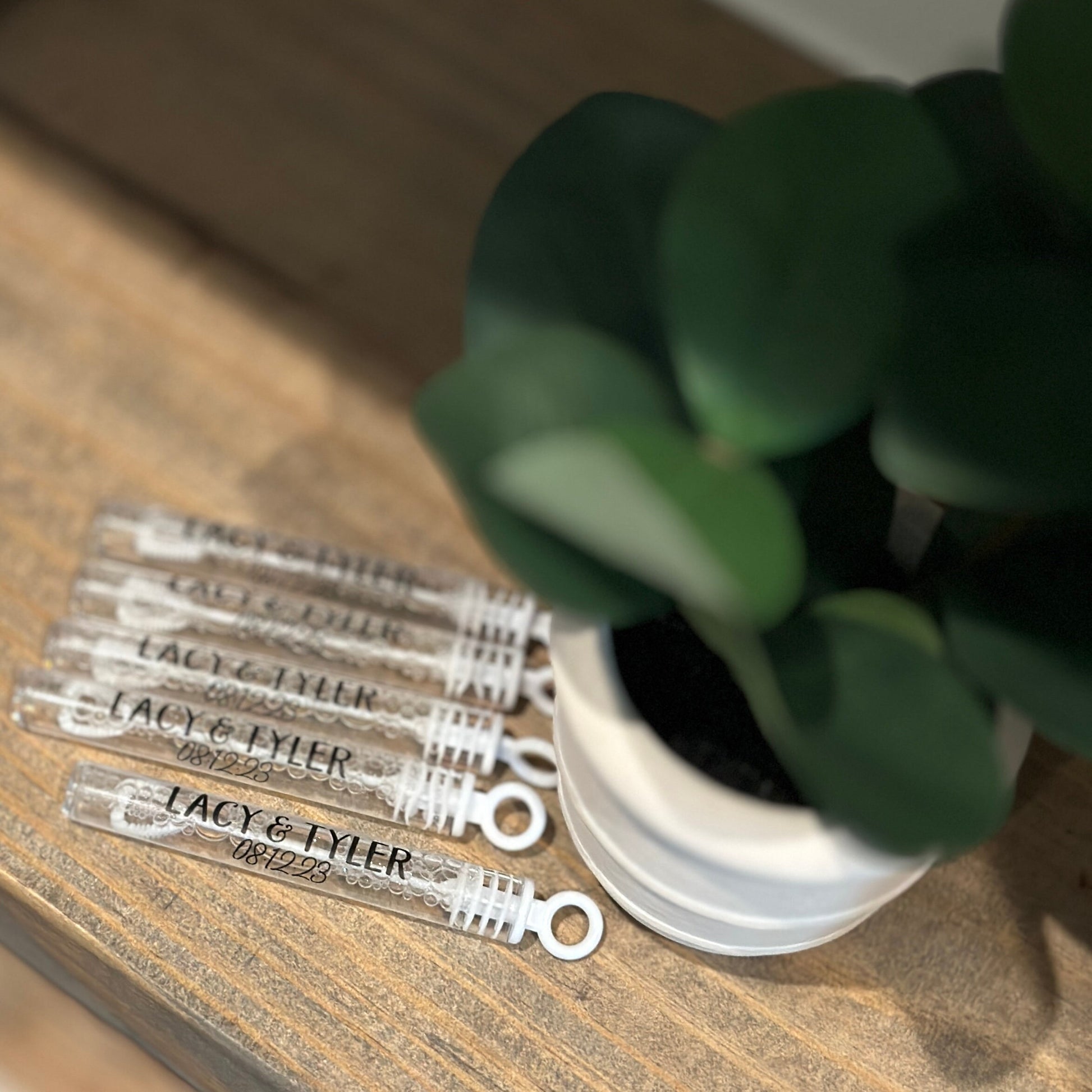 Bubble Wands with Printed Labels - Wedding - Birthday - Party - So Much Fun! - Wands with Printed Labels