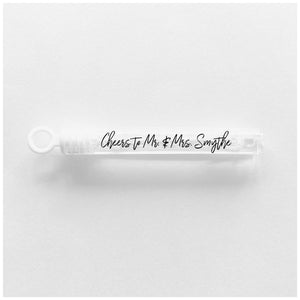 Bubble Wands with Printed Labels - Wedding - Birthday - Party - So Much Fun! - Wands with Printed Labels