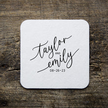 Load image into Gallery viewer, Personalized Heavy Pulpboard (2mm THICK) Custom Disposable Paper Coasters - Choose Your Design