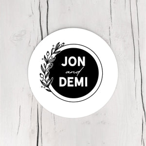 Personalized Heavy Pulpboard (2mm THICK) Custom Disposable Paper Coasters - Choose Your Design