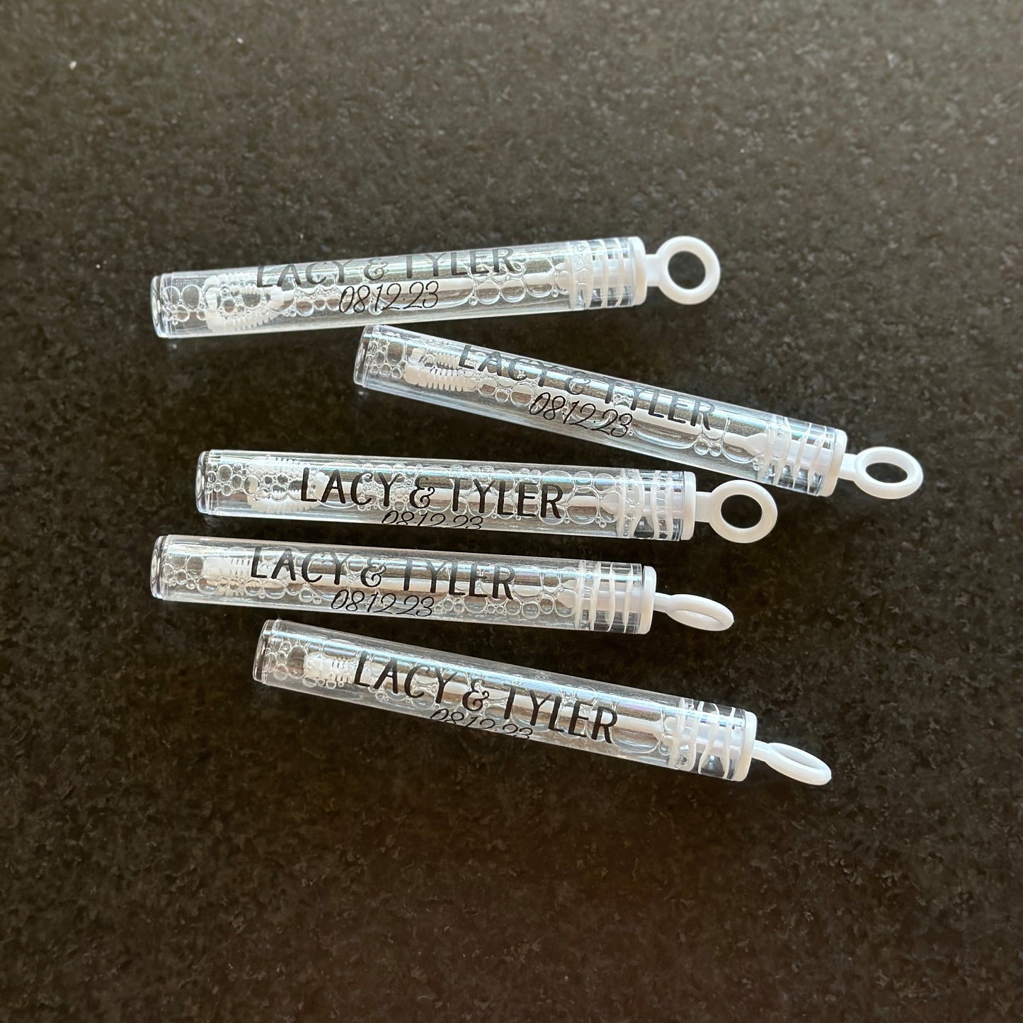 Bubble Wands with Printed Labels - Wedding - Birthday - Party - So Much Fun! - Wands with Printed Labels