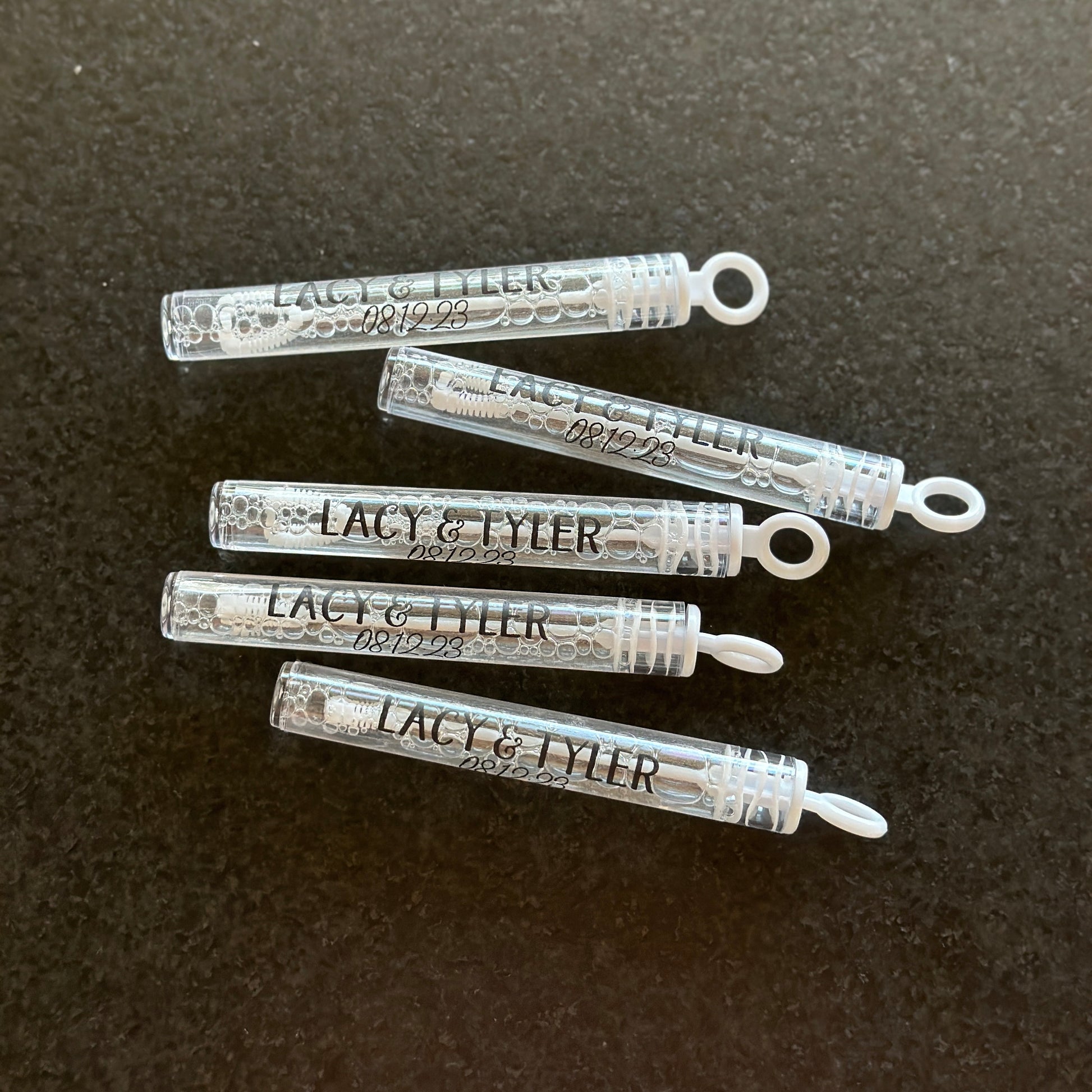 Bubble Wands with Printed Labels - Wedding - Birthday - Party - So Much Fun! - Wands with Printed Labels