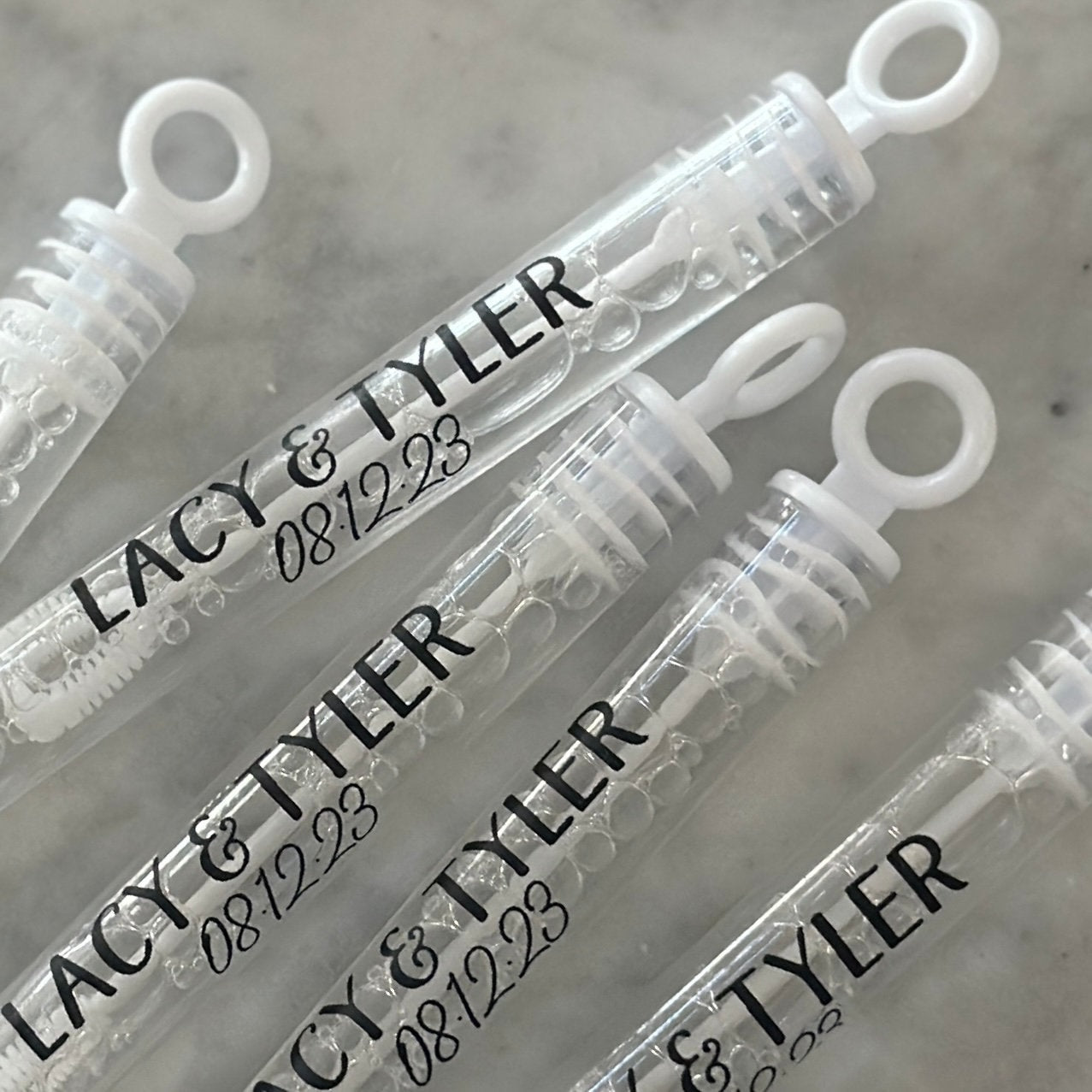 Bubble Wands with Printed Labels - Wedding - Birthday - Party - So Much Fun! - Wands with Printed Labels