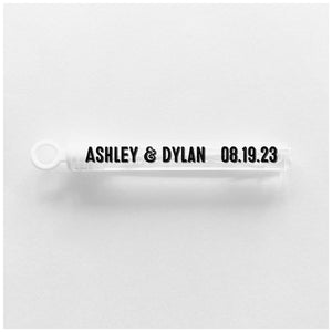Bubble Wands with Printed Labels - Wedding - Birthday - Party - So Much Fun! - Wands with Printed Labels